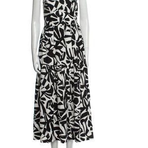 Christian Lacroix A-Line long black & white dress with tags size S